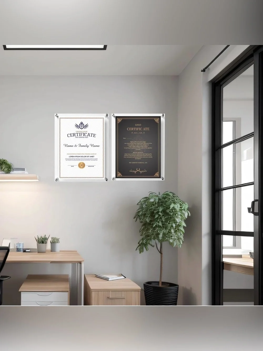 Acrylic Floating Frame Photo Display in Clear